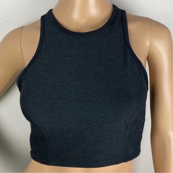 NEW OUTDOOR VOICES CHARCOAL GRAY CROP TOP - Picture 4 of 10